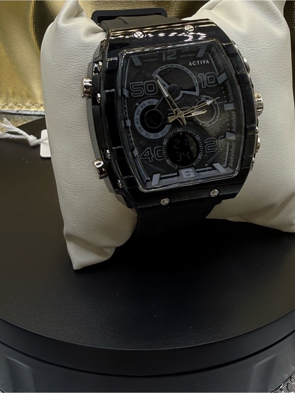 Ativa Black Men's Sport Chronograph Watch
